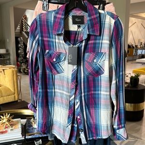 New Rails button down